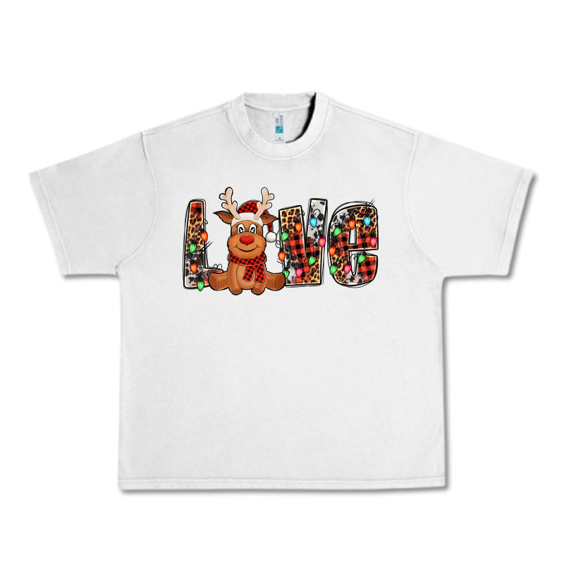 Love Christmas Reindeer Urban Heavy Tee by Jasminsmagicworld | Teevron
