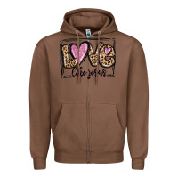 Chestnut love like jesus Zipper Hoodie - MaliasSmallBusiness