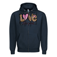 Navy love like jesus Zipper Hoodie - MaliasSmallBusiness