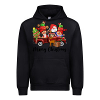 Black merry christmas truck gnomies Urban Hoodie - CowGirlArtShop