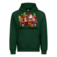 Forest Green merry christmas truck gnomies Urban Hoodie - CowGirlArtShop