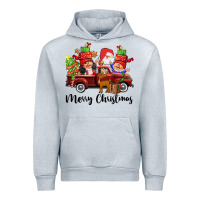 Heather Grey merry christmas truck gnomies Urban Hoodie - CowGirlArtShop