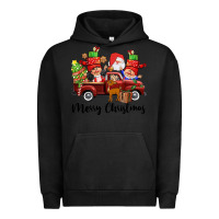 Pigment Black merry christmas truck gnomies Urban Hoodie - CowGirlArtShop