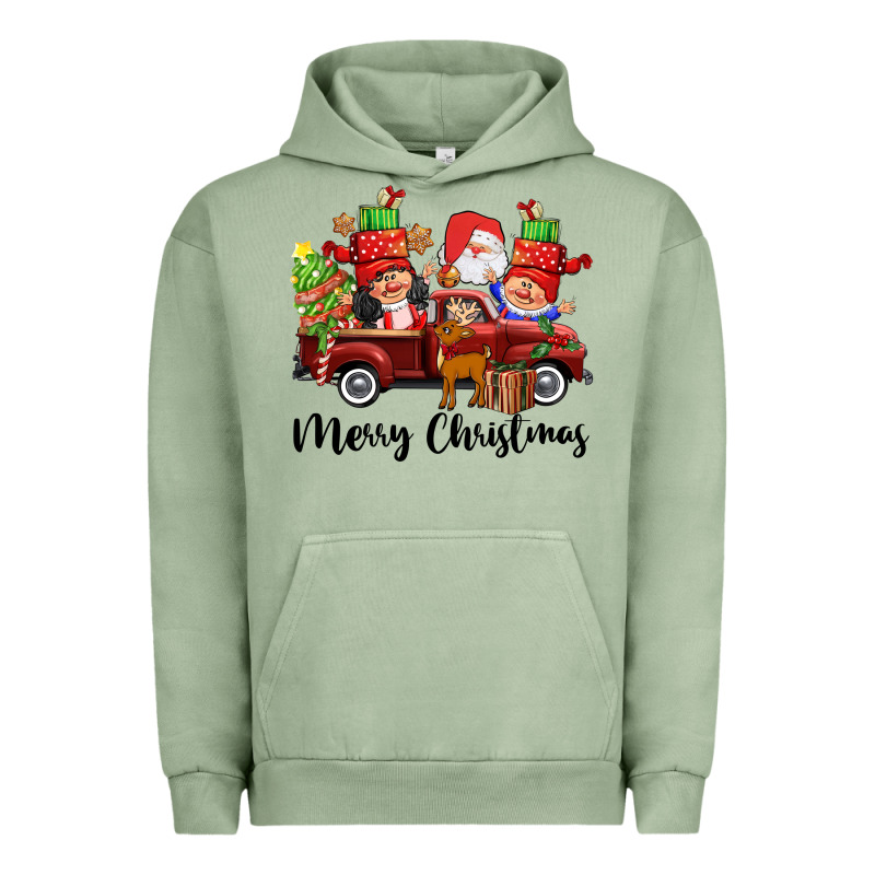 Merry Christmas Truck Gnomies Urban Hoodie by CowGirlArtShop | Teevron