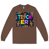 Chestnut Teacher Flash Long Sleeve Tee - LillyAllenDesigns