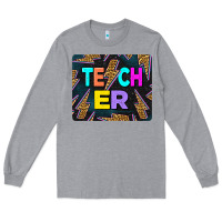 Heather Grey Teacher Flash Long Sleeve Tee - LillyAllenDesigns