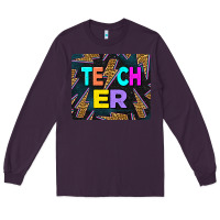 Plum Teacher Flash Long Sleeve Tee - LillyAllenDesigns