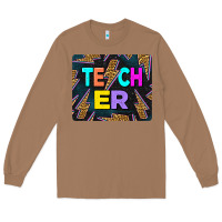 Toasted Coconut Teacher Flash Long Sleeve Tee - LillyAllenDesigns
