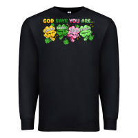 Black st. patrick's day god says you are Premium Sweatshirt - Artiststas