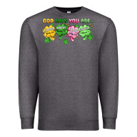 Charcoal Heather st. patrick's day god says you are Premium Sweatshirt - Artiststas