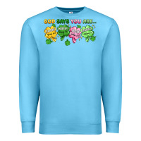 Ocean Blue st. patrick's day god says you are Premium Sweatshirt - Artiststas