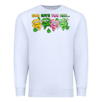 White st. patrick's day god says you are Premium Sweatshirt - Artiststas