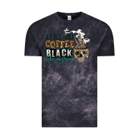 Cloud Black i like my coffee black like my soul Vintage Tee - Jasminsmagicworld
