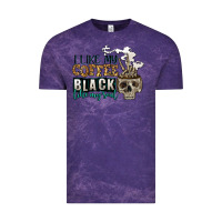 Cloud Purple i like my coffee black like my soul Vintage Tee - Jasminsmagicworld