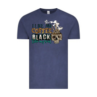Vintage Denim i like my coffee black like my soul Vintage Tee - Jasminsmagicworld