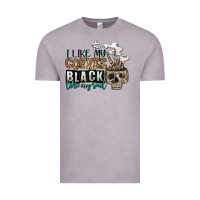 Vintage Zinc i like my coffee black like my soul Vintage Tee - Jasminsmagicworld