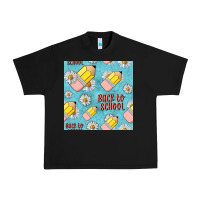 Black back to school seamless pattern Urban Heavy Tee - BundleAndBundleShop