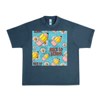 Midnight Navy back to school seamless pattern Urban Heavy Tee - BundleAndBundleShop
