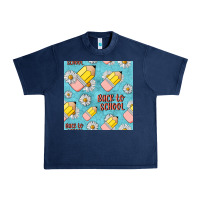 Navy back to school seamless pattern Urban Heavy Tee - BundleAndBundleShop