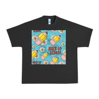 Pigment Black back to school seamless pattern Urban Heavy Tee - BundleAndBundleShop