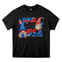 Black born in the usa Heavy Core Tee - Zillion Design Studio
