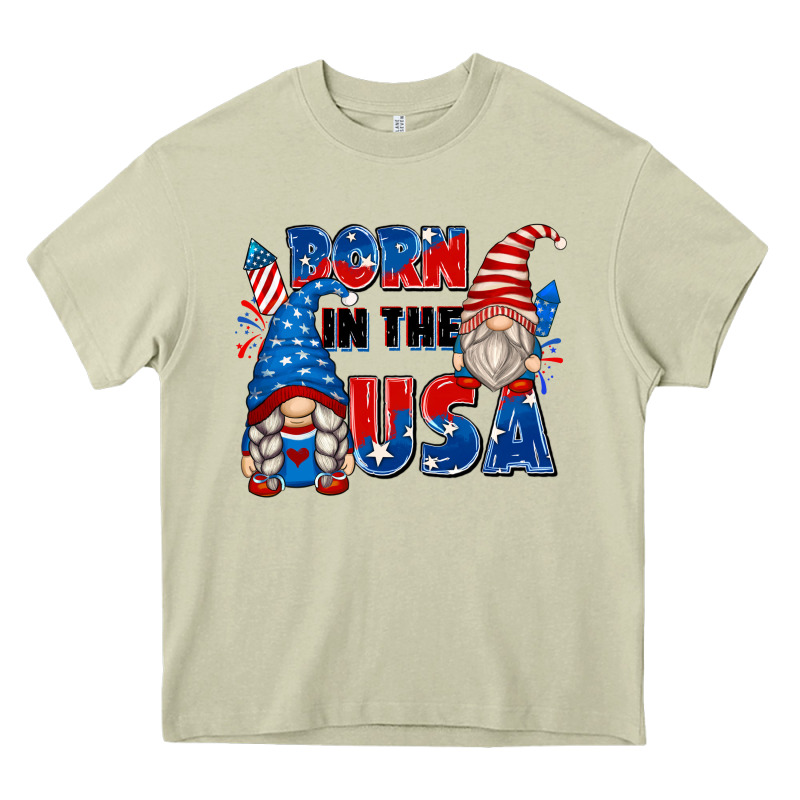Born In The Usa Heavy Core Tee by Zillion Design Studio | Teevron