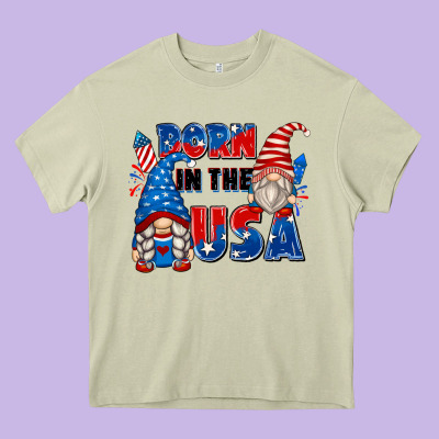 Born In The Usa Heavy Core Tee Designed By Zillion Design Studio