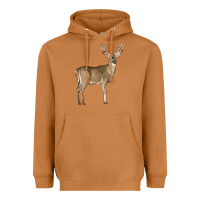 Meerkat white tailed buck deer Heavyweight Hoodie - LillyAllenDesigns