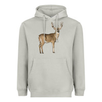 Moon Dust white tailed buck deer Heavyweight Hoodie - LillyAllenDesigns
