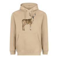 Mushroom white tailed buck deer Heavyweight Hoodie - LillyAllenDesigns