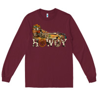 Burgundy howdy killer Long Sleeve Tee - NancyCooperArtShop