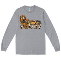 Heather Grey howdy killer Long Sleeve Tee - NancyCooperArtShop