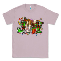 Lilac joy with baby cow and christmas gifts mistletoe Classic Tee - AdoDesignShop