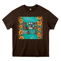 Chocolate Brown dog mama Heavy Core Tee - Artiststas