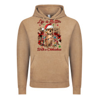 Vintage Coffee christmas life is better with a chihuahua Vintage Hoodie - JahusDesignShop