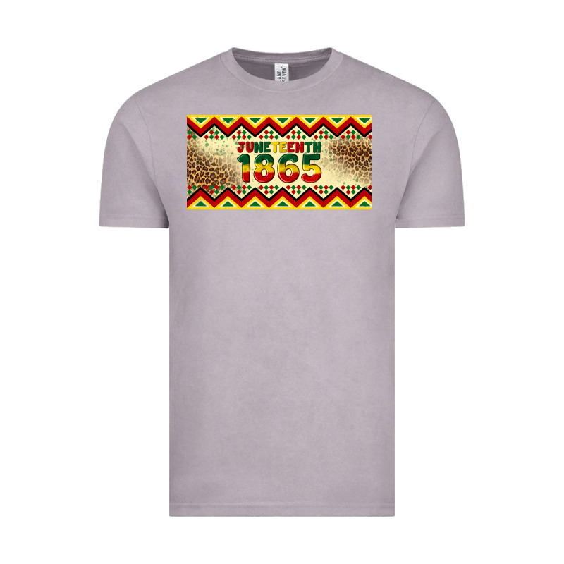 Juneteenth 1865 Leopard Licence Plate Template Vintage Tee by Artiststas | Teevron