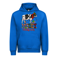 Cobalt mooey christmas cow Urban Hoodie - CowGirlArtShop