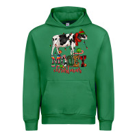 Emerald mooey christmas cow Urban Hoodie - CowGirlArtShop