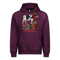 Mauve Wine mooey christmas cow Urban Hoodie - CowGirlArtShop