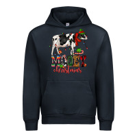Navy mooey christmas cow Urban Hoodie - CowGirlArtShop