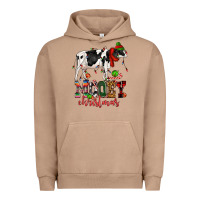 Pigment Burro mooey christmas cow Urban Hoodie - CowGirlArtShop