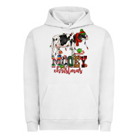 Pigment Lunar Rock mooey christmas cow Urban Hoodie - CowGirlArtShop