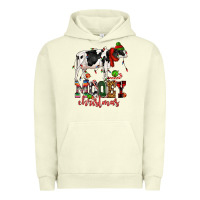 Pigment Pistachio mooey christmas cow Urban Hoodie - CowGirlArtShop
