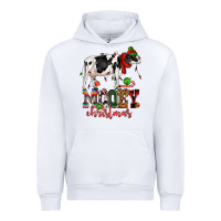 White mooey christmas cow Urban Hoodie - CowGirlArtShop