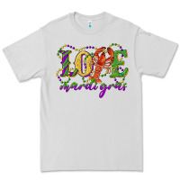 Dove Grey love with crawfish mardi gras Premium Tee - RanaPortraitStore