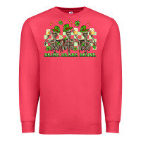 Cardinal st. patrick's day skeletons drink drank drunk Premium Sweatshirt - Artiststas