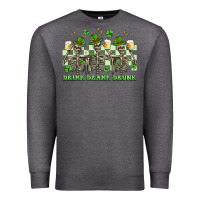 Charcoal Heather st. patrick's day skeletons drink drank drunk Premium Sweatshirt - Artiststas