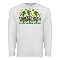 Oatmeal Heather st. patrick's day skeletons drink drank drunk Premium Sweatshirt - Artiststas
