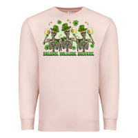 Pale Pink st. patrick's day skeletons drink drank drunk Premium Sweatshirt - Artiststas