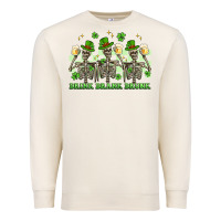 Sandshell st. patrick's day skeletons drink drank drunk Premium Sweatshirt - Artiststas